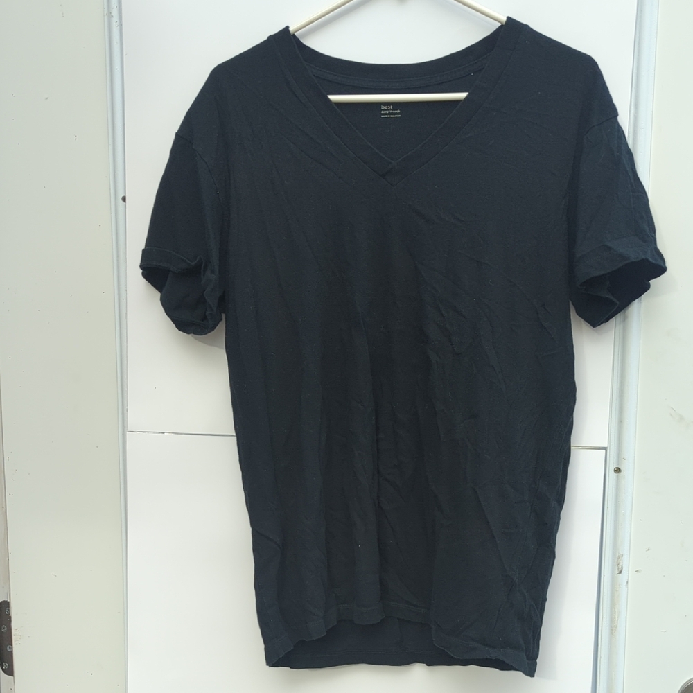 Women's Black V-Neck T-Shirt